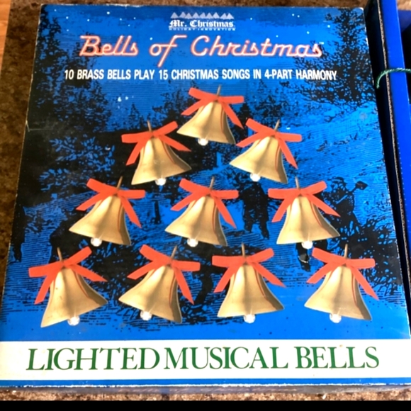 Mr. Christmas Holiday Vintage Mr Christmas Brass Lighted Singing